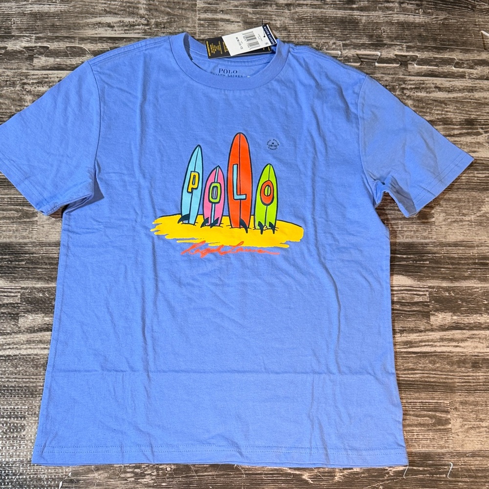 Polo Ralph Lauren Boys Logo Surf Cotton Jersey Tee NWT